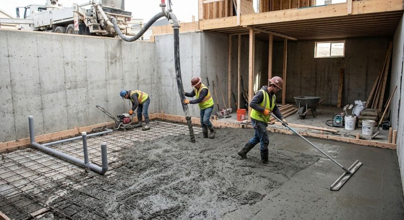 Basement Concrete Installation in Conover, NC