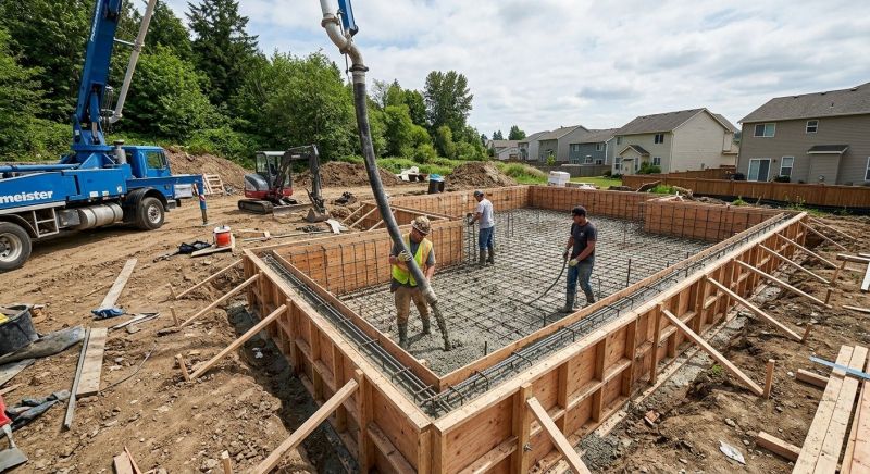 Cement Foundation Installation in Denver, NC