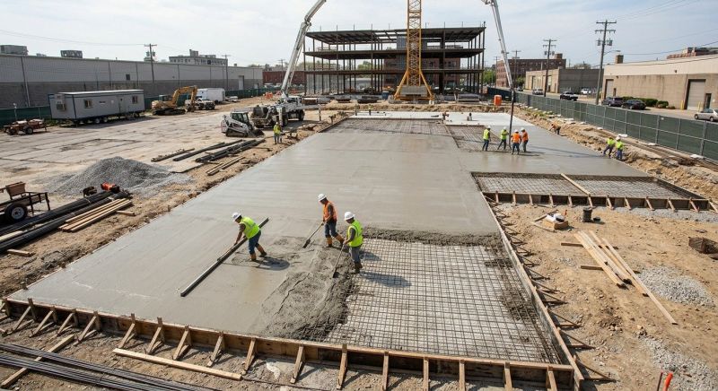 Commercial Slab Construction in Denver, NC