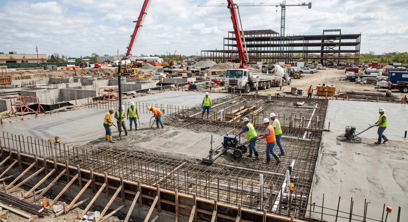 Commercial Slab Installation in Denver, NC