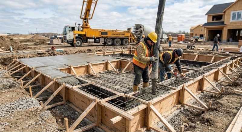 Concrete Foundation Installation in Denver, NC