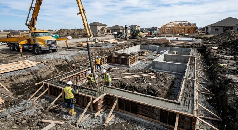 Concrete Foundation Installation in Denver, NC