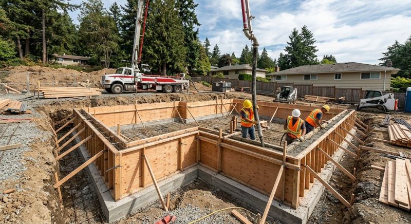 Concrete Foundation Installation in Troutman, NC