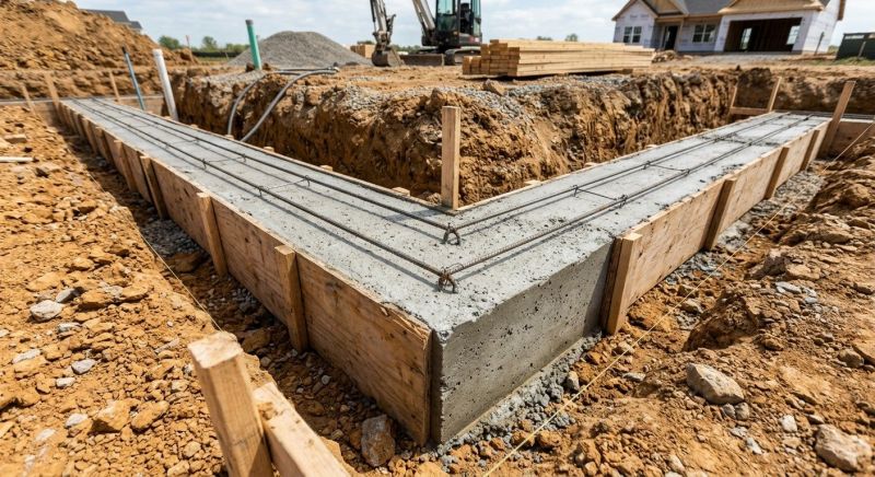 Foundation Footer Installation in Denver, NC