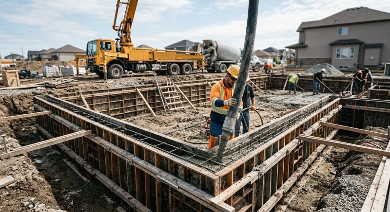 Foundation Pouring in Denver, NC