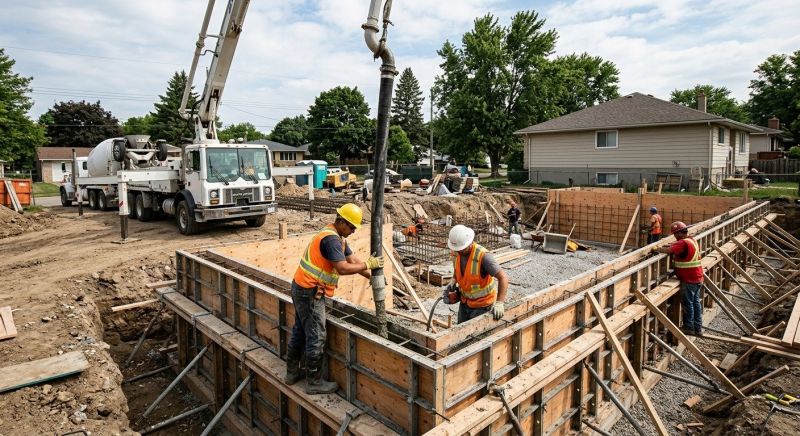 Foundation Wall Pouring in Dallas, NC