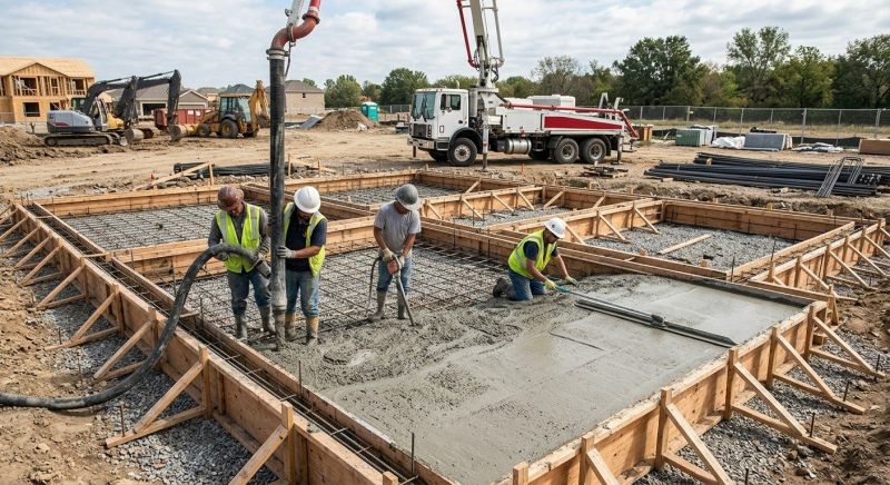 Foundation Wall Pouring in Davidson, NC