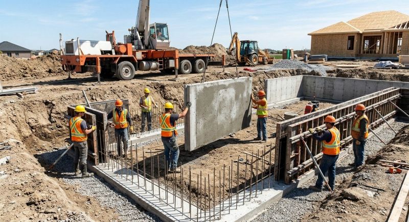 Foundation Wall Pouring in Maiden, NC