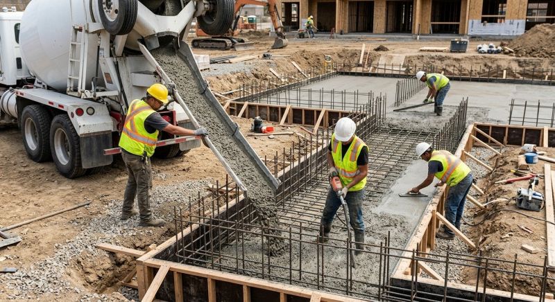 Foundation Wall Pouring in Newton, NC